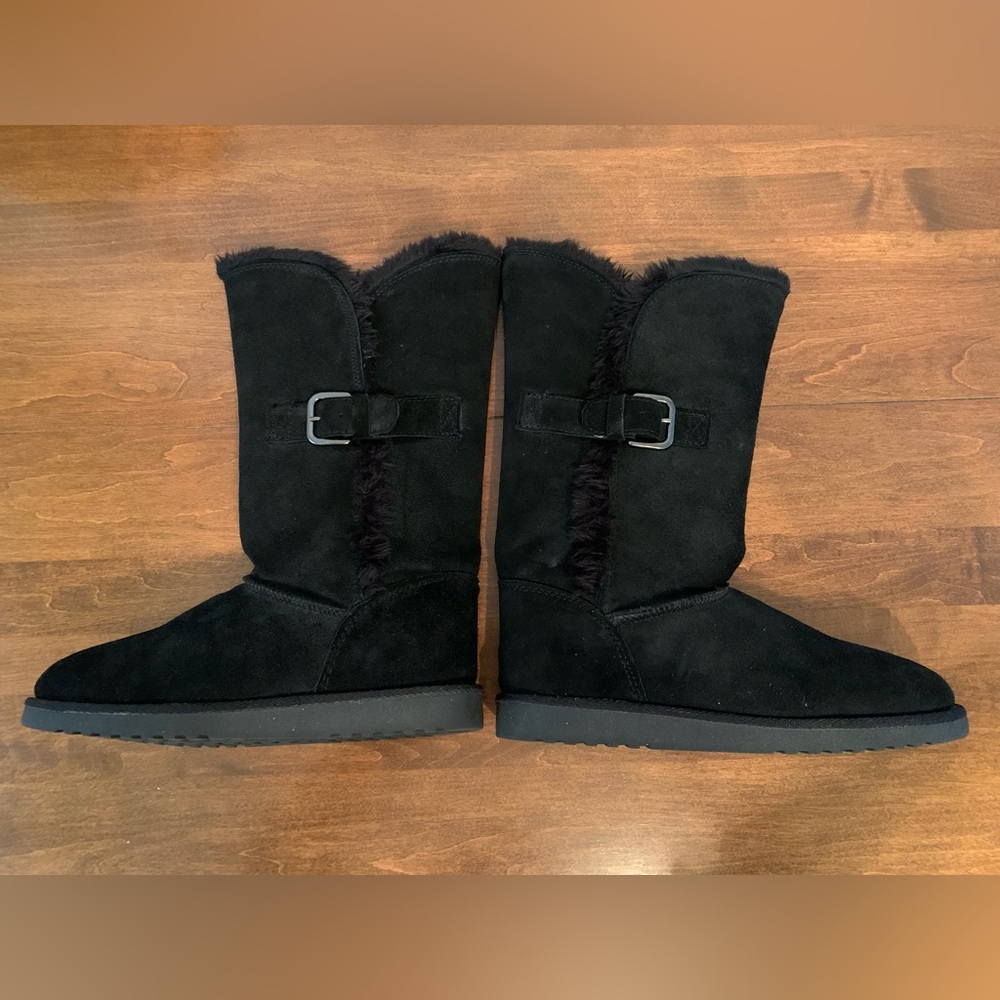 Xhilaration Black Suede Boots